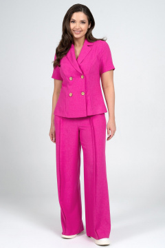 Брюки, жакет Alani Collection 2344 фуксия - фото 2