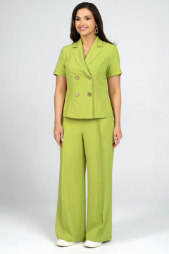 Брюки, жакет Alani Collection 2344 салатовый - фото 1
