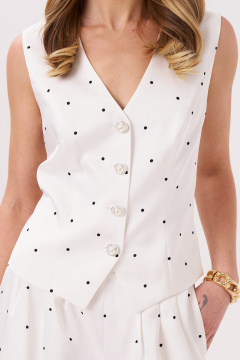 Жилет Панда 15637 молочный - фото 2