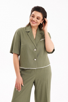 Брюки, жакет KaVaRi 8046.2 зеленый - фото 2