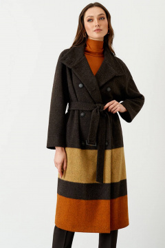 Пальто Nelva 0090 темно-коричневый - фото 2