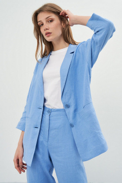 Жакет льняной приталенный с карманами Art Ribbon M3815G - фото 2