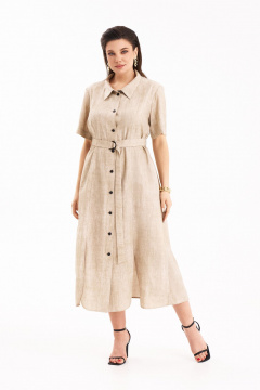 Платье KaVaRi 1114 кремовый - фото 5