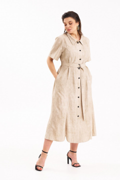 Платье KaVaRi 1114 кремовый - фото 4