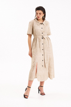 Платье KaVaRi 1114 кремовый - фото 3