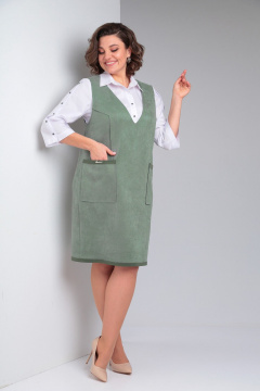 Блуза, сарафан ZigzagStyle 510 светло-зеленый - фото 2