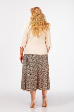 Жакет, платье Swallow 825 светло-бежевый - фото 3