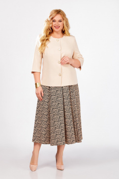 Жакет, платье Swallow 825 светло-бежевый - фото 1