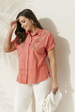 Блуза Панда 16140 коралловый - фото 1