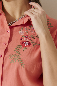 Блуза Панда 16140 коралловый - фото 3