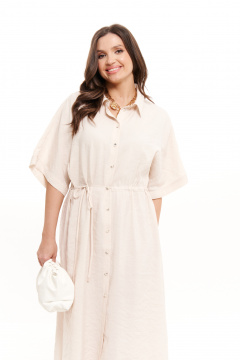 Платье Панда 18580 бежевый - фото 2