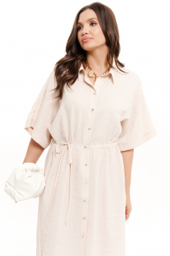 Платье Панда 18580 бежевый - фото 3