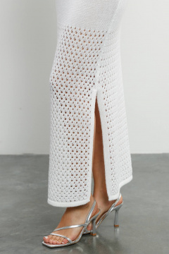 Джемпер, юбка Romgil РВ0207-ХЛ4 белый - фото 4