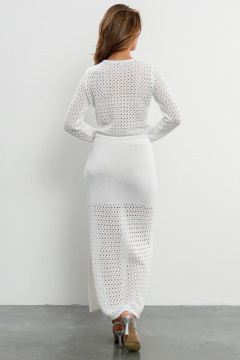 Джемпер, юбка Romgil РВ0207-ХЛ4 белый - фото 2