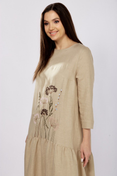 Платье MALI 424-006 темно-бежевый - фото 5