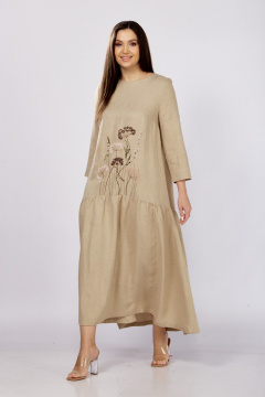 Платье MALI 424-006 темно-бежевый - фото 2