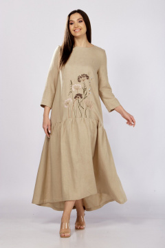 Платье MALI 424-006 темно-бежевый - фото 1