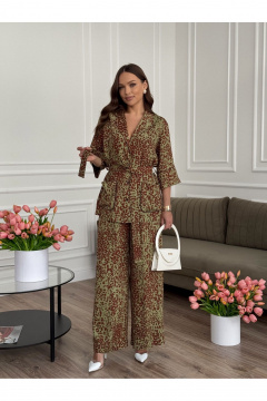 Блуза, брюки Dilana VIP 2092 леопардовый_принт - фото 1
