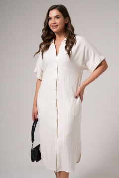 Платье Панда 187680w молочный - фото 2