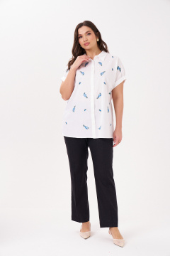 Блуза Панда 91848w белый - фото 2