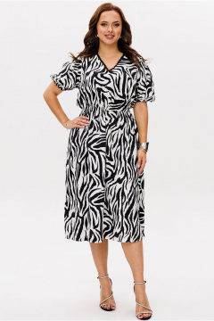 Платье Mislana 1774 черно-белый - фото 5