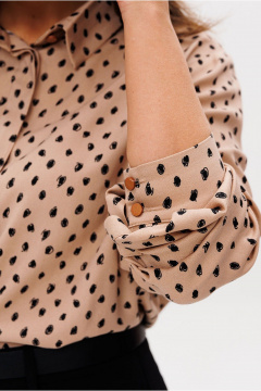 Блуза Mislana 1149 беж_камушки - фото 5