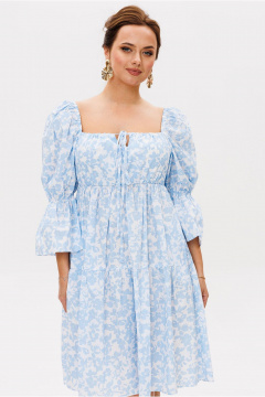 Платье Mislana 1963 голубой - фото 3