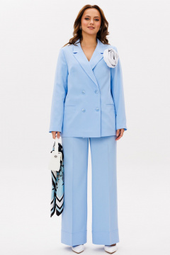 Брюки, жакет Mubliz 190 голубой - фото 3