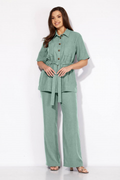 Блуза, брюки Ольга Стиль Л-222 мята - фото 1