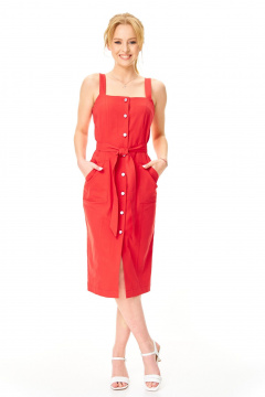 Сарафан T&N 7643 красный_коралл - фото 1