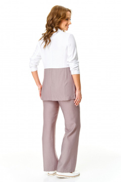 Брюки, жакет T&N 7644 какао-белый - фото 5