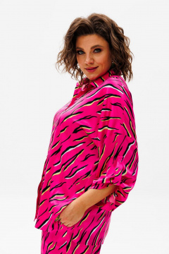 Рубашка, шорты Anelli 1407 малиновый - фото 2