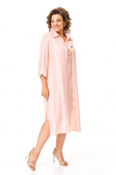 Блуза, платье VI ORO VR-1150 пудра - фото 3