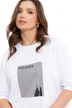 Джемпер Панда 101943 белый - фото 2