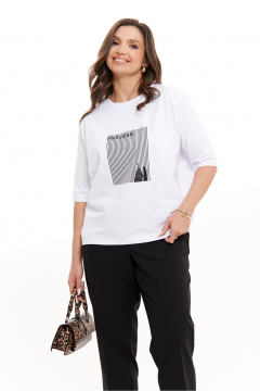 Джемпер Панда 101943 белый - фото 1