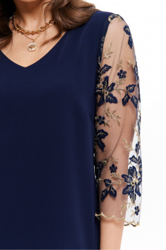 Платье Панда 18880 синий - фото 3