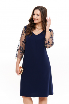 Платье Панда 18880 синий - фото 5