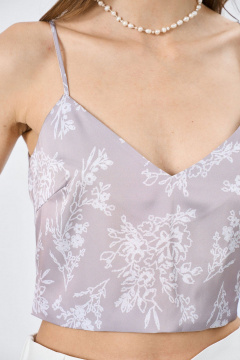 Топ из текстиля в нарядном стиле Art Ribbon M1092T - фото 2