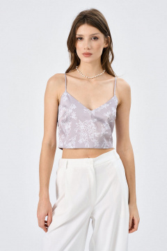 Топ из текстиля в нарядном стиле Art Ribbon M1092T - фото 1