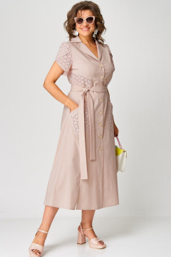 Платье EVA GRANT 7200В пудра - фото 1