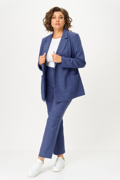 Брюки, жакет ANASTASIA MAK 1175-А синий - фото 3