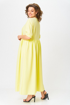 Платье ANASTASIA MAK 1219 бледно-желтый - фото 4