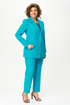Брюки, жакет ANASTASIA MAK 1245 изумруд - фото 3