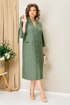 Платье VOLNA 1412 мятно-зеленый - фото 3