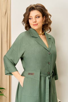 Платье VOLNA 1412 мятно-зеленый - фото 4