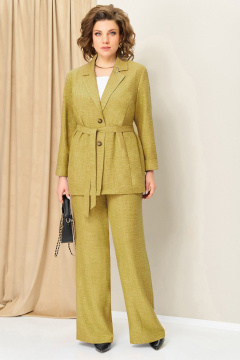 Блуза, брюки, жакет VOLNA 1407 горчично-желтый - фото 1