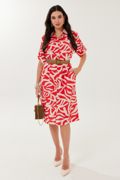 Платье Твой имидж 2139 красный - фото 1