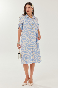 Платье Твой имидж 2140 голубой - фото 4