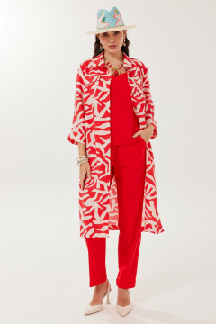 Блуза, брюки, топ Твой имидж 2145 красный - фото 1