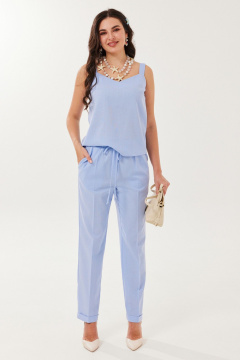 Блуза, брюки, топ Твой имидж 2146 голубой - фото 2